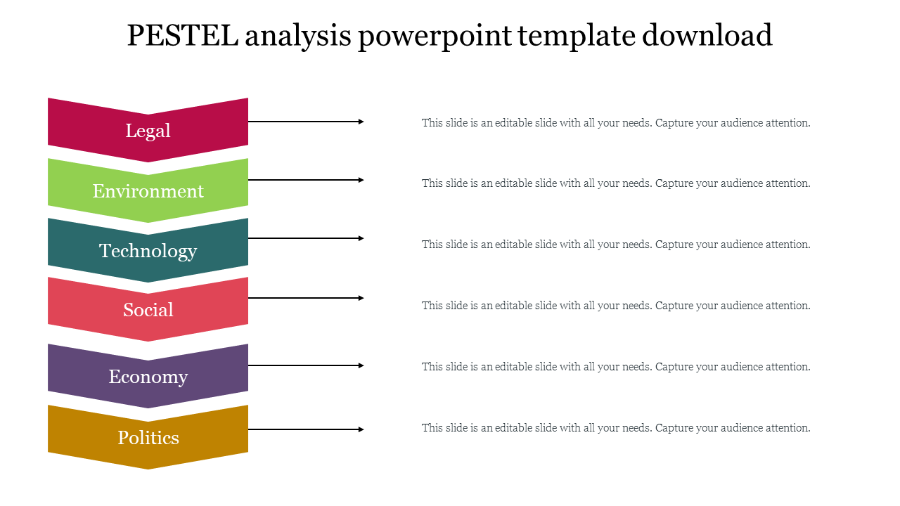 PESTEL Analysis PowerPoint Template Download Now